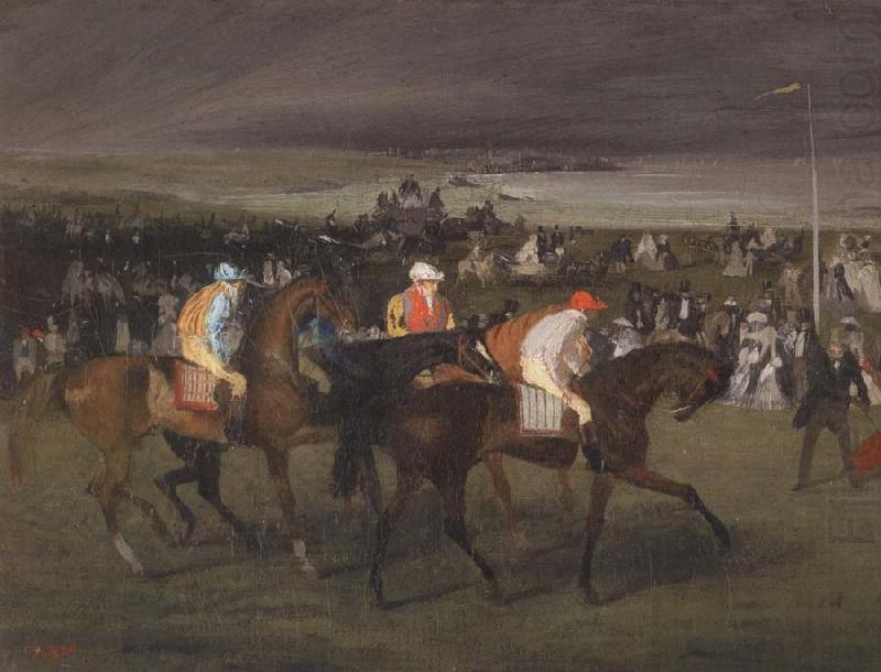 Edgar Degas At the races The Start china oil painting image